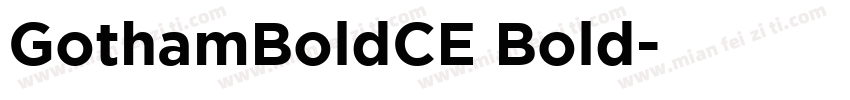 GothamBoldCE Bold字体转换